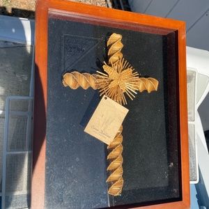Handmade Wheat Weave Cross